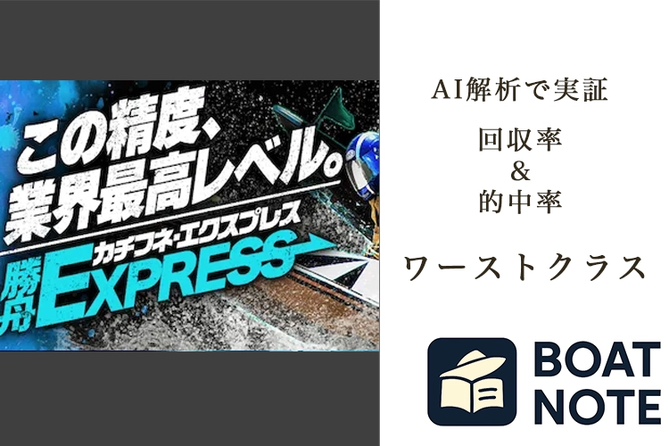 【競艇予想サイト分析と評価】勝舟エクスプレス（boat-ex.jp）【BOAT NOTE】ワーストクラス