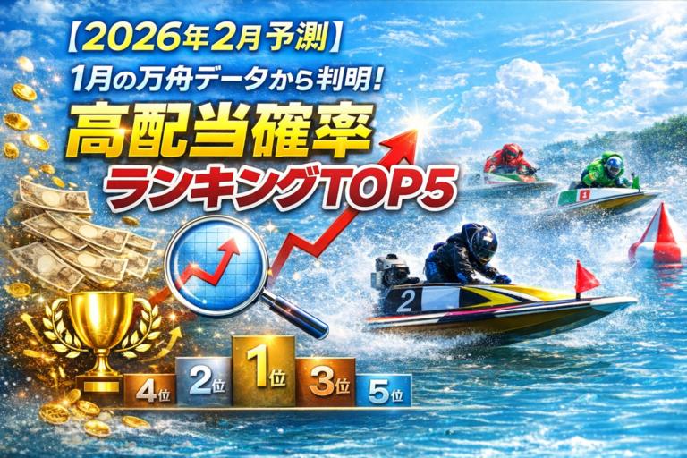 【2026年2月予測】1月の万舟データから判明！高配当確率ランキングTOP5
